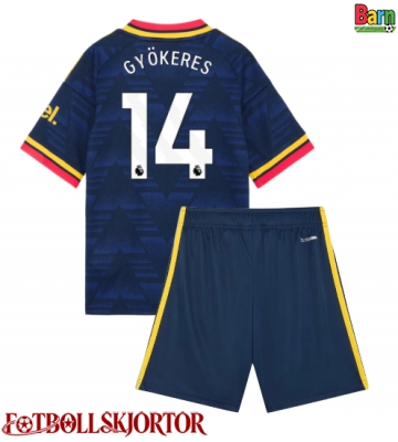 Arsenal Viktor Gyokeres #14 Borta Kläder Barn 2026-27 Kortärmad (+ Korta byxor)